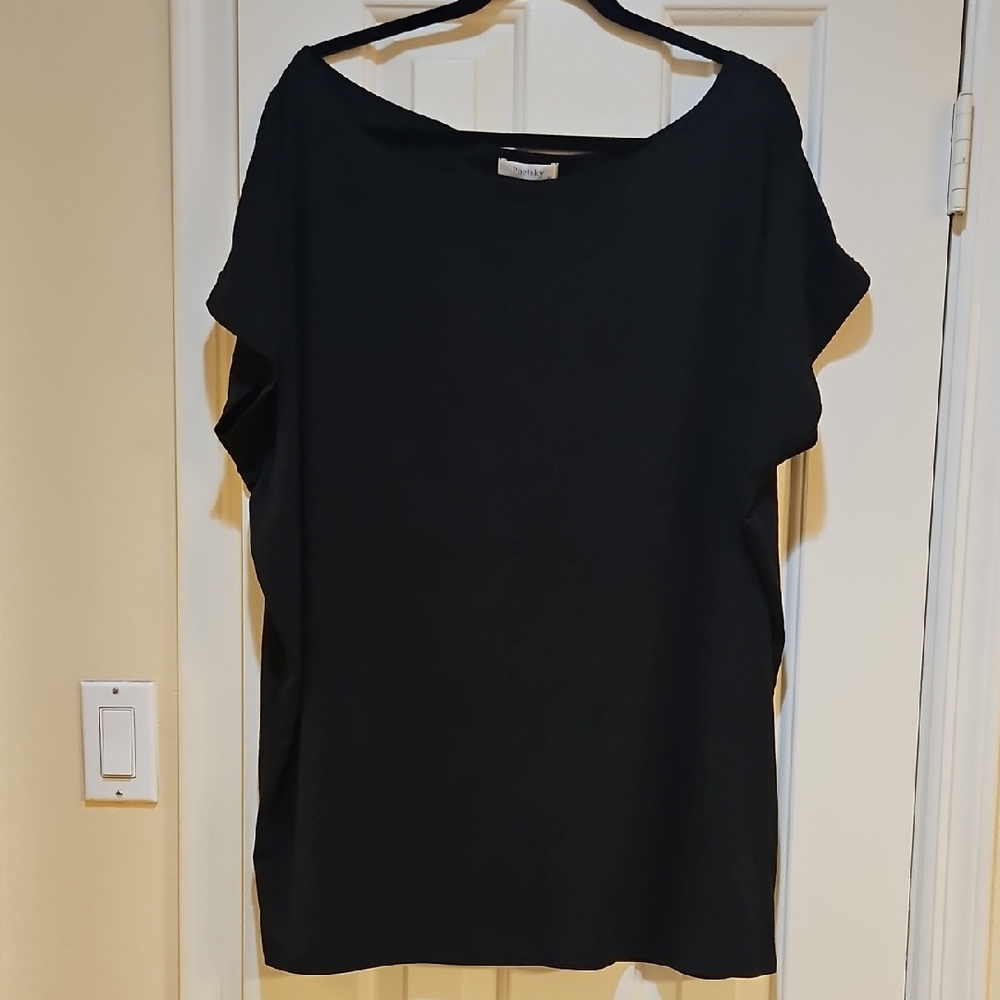Classic Black Short Sleeve Women's Top